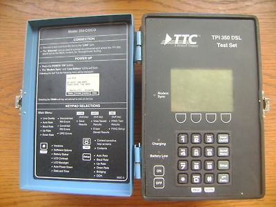 tpi 350 c dsl analyzer model 350 cisco test set