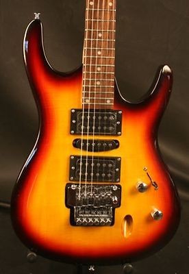 Gitano Electric Guitar Solid Alder body with Floyd Rose Bridge 3tone 