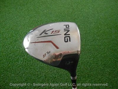 PING K15 12* DRIVER GRAPHITE EXTRA STIFF FLEX GOOD CONDITION