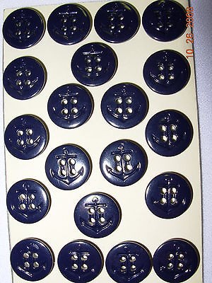 18 Pc *Navy Anchor* Ralph Lauren PEACOAT BUTTON lot Wholesale 