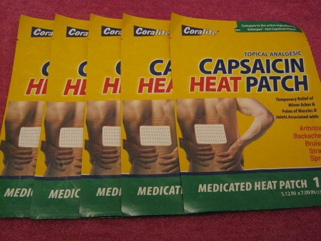 Capsaicin Heat Patch Topical Analgesic Medicated back Patch pain 