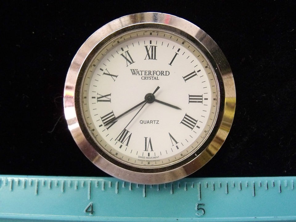 ESTATE VINTAGE NEW OLD STOCK WATERFORD CLOCK CRYSTAL WORKING QUARTZ 