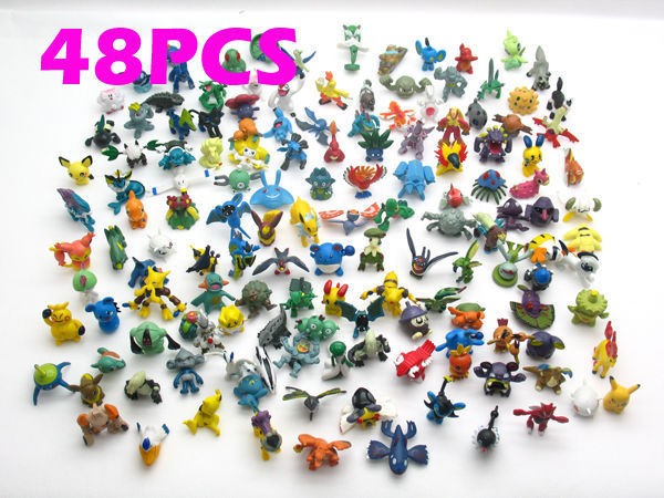 lots 48pcs 2 3cm pokemon mini random pearl ct figures