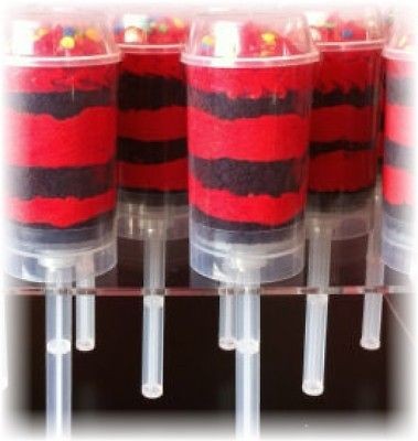 Empty push up pop containers for cupcake shooters 100 Push Pops