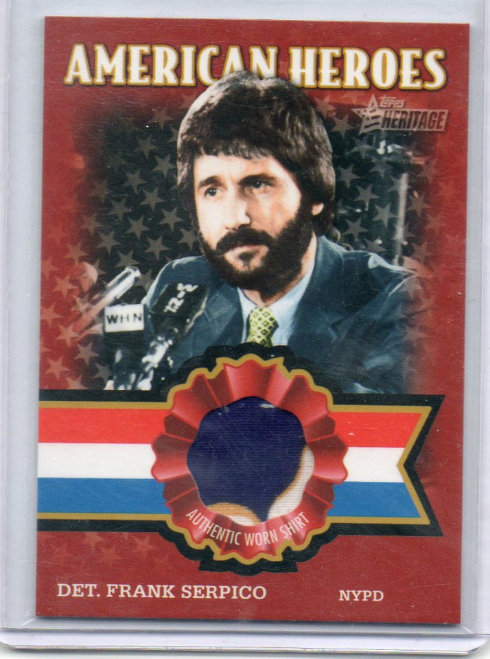 Al Pacino Frank Serpico 2009 Topps American heroes Swatch Shirt Multi 