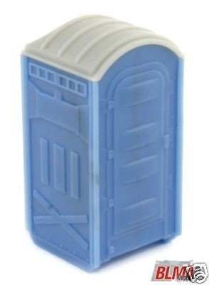 HO Scale   PORTA JOHN PORTABLE TOILET   CONSTRUCTION JOBSITE   2 pack 