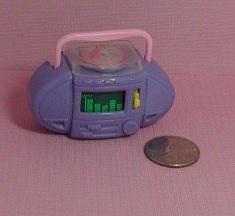 vhtf rare barbie dollhouse wind up purple cd player works