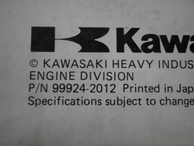USED Kawasaki GA1000A GA1400A Portable Generator Workshop Manual