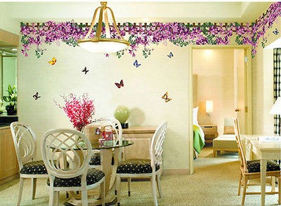   Feifei flower sticker wall Decal Removable Art Vinyl Decor Home Kid