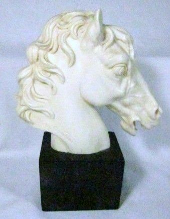 BEAUTIFUL CLASSIC A. SANTINI HORSE FIGURINE/SCULP​TURE ITALY