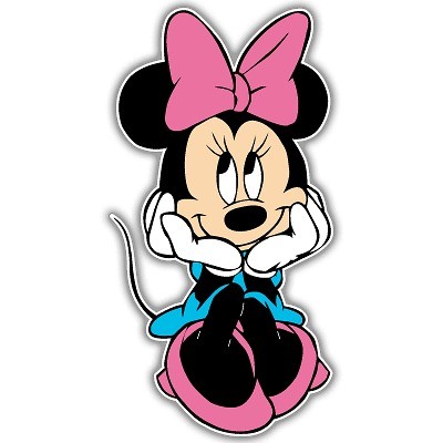 minnie mouse cute kids car bumper sticker decal 3 x 5  3 00 