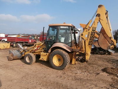 ford 555e backhoe loader 4wd good runner new holland time