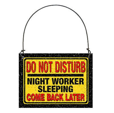 DO NOT DISTURB Small SIGN Night Worker Sleeping Buy 3= 