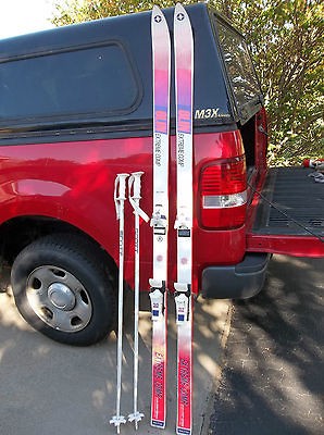   OLIN Extreme Comp Downhill Racing Skis with Geze 670 Bindings & Poles