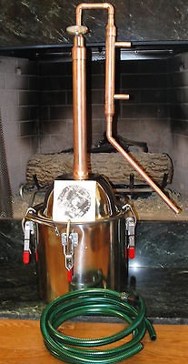 Copper Alcohol Moonshine Ethanol Still E 85 Reflux 5 Gallon Stainless 