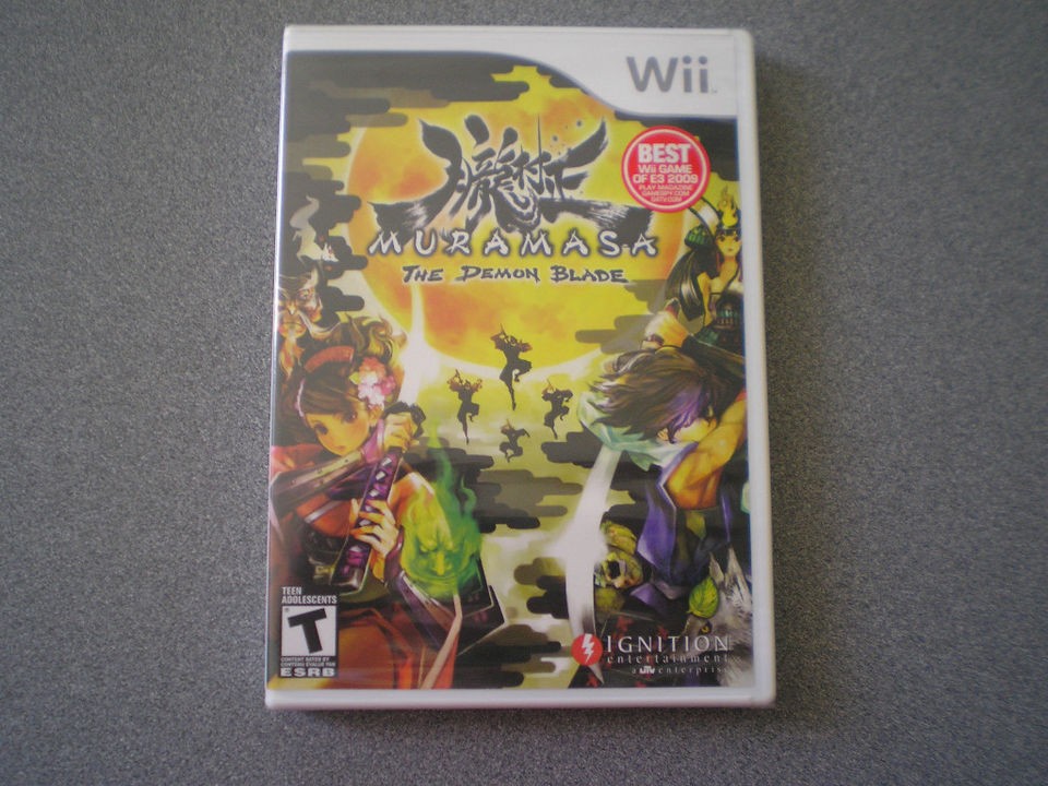   wii new  27 99  muramasa the demon blade wii 2009