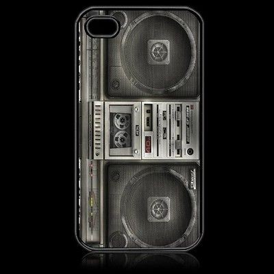 Retro Vintage Boombox Apple iPhone 4/4S case , Music, Radio, Free 