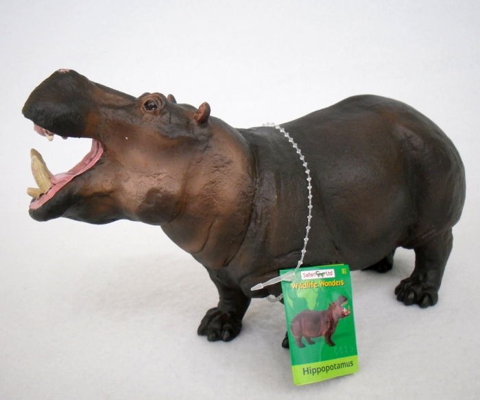 Safari Ltd 9 HIPPOPOTAMUS Wildlife Wonders 111889 NEW WITH TAG 2007 