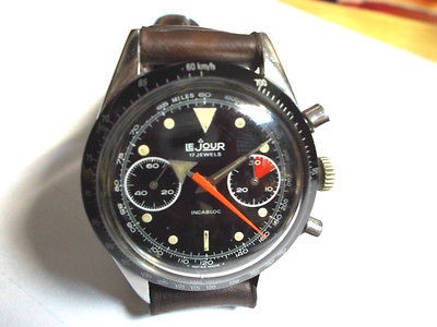 lejour chronograph vintage 17 jewels incabloc  455