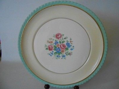 VTG STEUBENVILLE DINNERWARE MONTICELLO SALAD PLATE 8 1/2 AQUA AND 