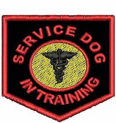 Service Dog in Training Vest Patch Pet Support Patches 3 inch