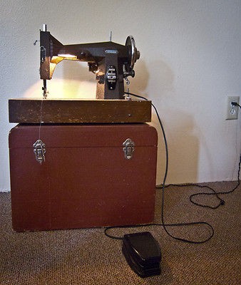 beautiful vintage kenmore sewing machine with accessories it works 