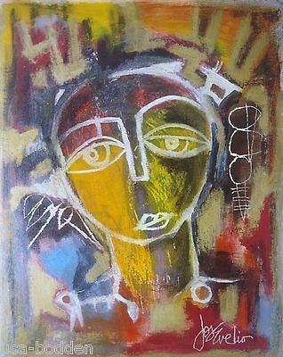 Original Painting Face Abstract Puerto Rico Cuban Josevelio Jose 