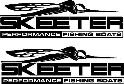 qty 2 skeeter boat vinyl sticker decal 23 time left