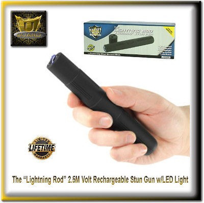 Stun Guns NEW Streetwise Lightning Rod 2.5M Volt Self Defense Stun Gun 