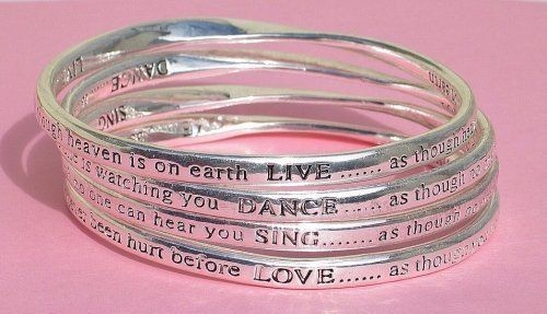 Nettie Frolic~LOVE~ LIVE~ DANCE~ SING~SILVER MESSAGE BANGLES