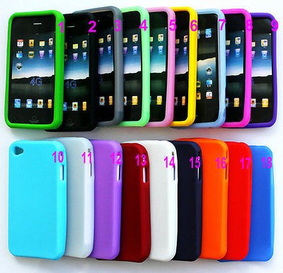 Newly listed Whole Sale 18PCS Soft Silicone Case Cover Skins for Apple 