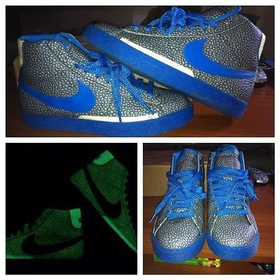 nike blazer hi premium 2006 size 8 5 glow in the dark