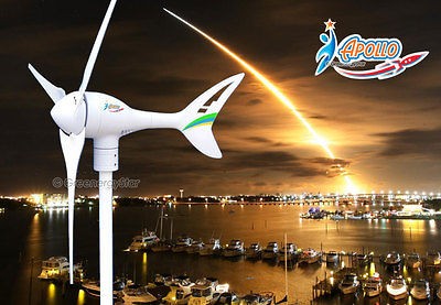 Apollo Max 550 W Watt 12 V DC 3Blades Magnet Wind Turbine Generator 0 