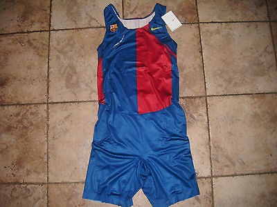 RARE NIKE BARCELONA SKIN SUIT,UNITARD,RUN,CYCLING,SPEED,TRIATHLON,DS 