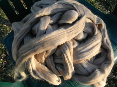 merino wool top spinning felting silver honey one pound time