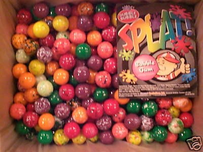 splat tie dye bulk vending 1 gumballs 4lbs approx 220