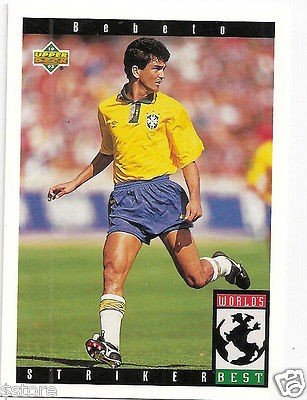 Rare UD USA WC 1994 WORLDS BEST Trading Card OF BRAZILS STRIKER 