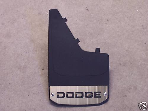 dodge stainless steel logo mud flaps splash guards time left