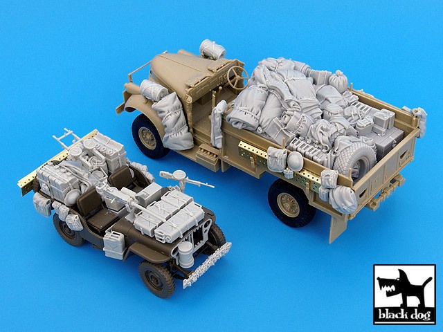 Black Dog 1/35 British SAS/LRDG Jeep & Chevrolet N.Africa 42 