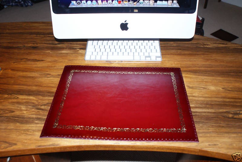 luxury hand made leather desk pad mat style no 1