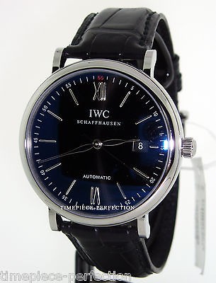 IWC Portofino Automatic 40mm IW356502 3565 02 Mens Watch Black