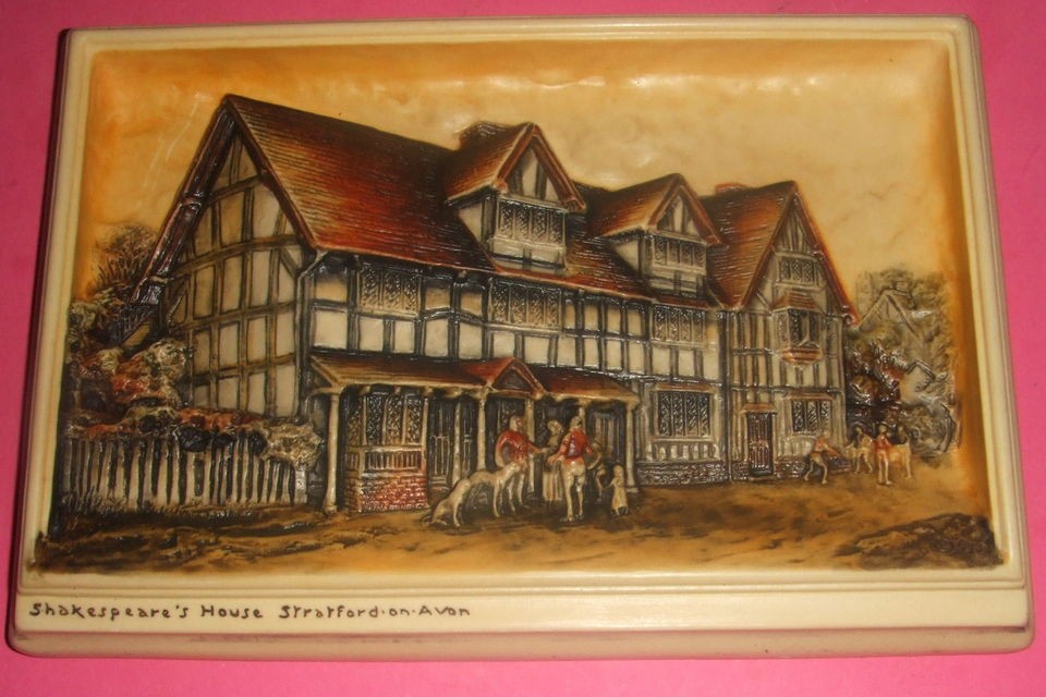 Arthur Osborne Ivorex Plaque Shakespeare`s House Stratford On Avon.