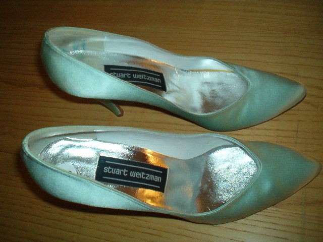 STUART WEITZMAN WOMENS DRESS SHOES SZ 8AA SATIN WEDD​ING, BRIDAL 