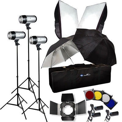 750w strobe studio flash light kit lighting photography time left