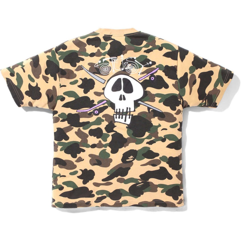 BATHING APE X STUSSY 30TH ANNIVERSARY GREEN CAMO SIZE 2XL NEW YORK 