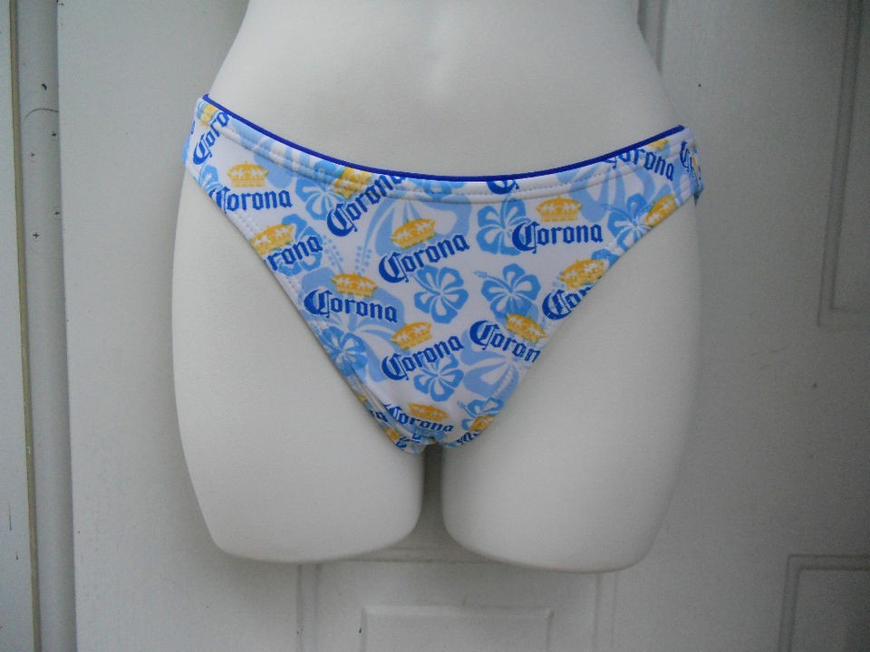 NWT CORONA SIZE M MEDIUM Brand Blue & White Bikini Bottom Separate