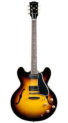 new gibson es 335 dot reissue vintage sunburst w case