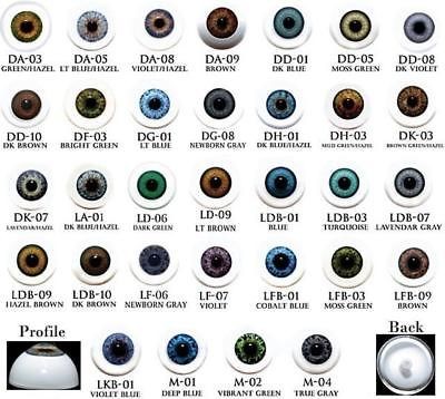 life like doll eyes 8mm half round beautiful colors time