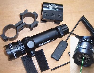   sight dot scope hunting rifle & rail mount & box set w/2 switches