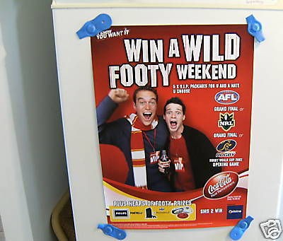 rugby league afl rug by union coca cola poster